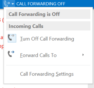 Call Forwarding setings
